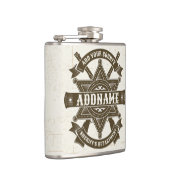 Old West Sheriff Stellvertretende Rifles Abzeichen Flachmann (Rechts)