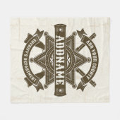 Old West Sheriff Stellvertretende Rifles Abzeichen Fleecedecke (Vorderseite (Horizontal))