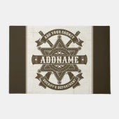 Old West Sheriff Stellvertretende Rifles Abzeichen Fußmatte (Vorderseite)