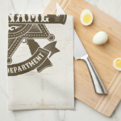 Old West Sheriff Stellvertretende Rifles Abzeichen Geschirrtuch (Viertel Falte)