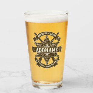 Old West Sheriff Stellvertretende Rifles Abzeichen Glas