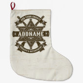 Old West Sheriff Stellvertretende Rifles Abzeichen Großer Weihnachtsstrumpf (Vorderseite)