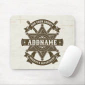 Old West Sheriff Stellvertretende Rifles Abzeichen Mousepad (Mit Mouse)