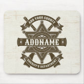 Old West Sheriff Stellvertretende Rifles Abzeichen Mousepad (Vorne)