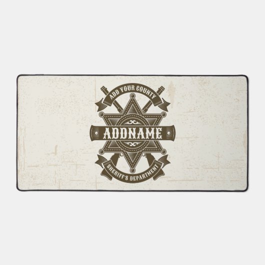 Old West Sheriff Stellvertretende Rifles Abzeichen Schreibtischunterlage (Vorderseite)