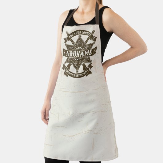 Old West Sheriff Stellvertretende Rifles Abzeichen Schürze (InSitu)