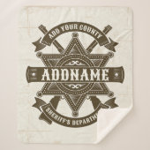 Old West Sheriff Stellvertretende Rifles Abzeichen Sherpadecke (Vorderseite)