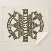 Old West Sheriff Stellvertretende Rifles Abzeichen Sherpadecke (Vorderseite (Horizontal))