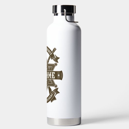 Old West Sheriff Stellvertretende Rifles Abzeichen Trinkflasche (links)