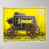 Old West Stagecoach Poster (Vorne)