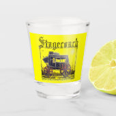 Old West Stagecoach Schnapsglas (Vorderseite)