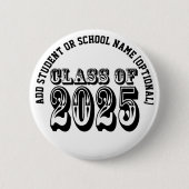 Old West Style Class of 2025 Abschluss Button (Vorderseite)
