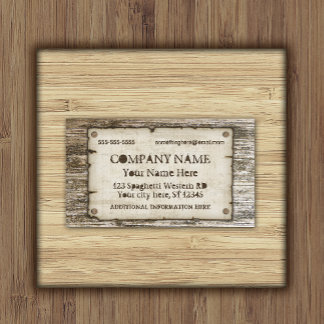 Old West Vintag Business Cards Visitenkarte