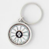 Old West Wagon Wheel Schlüsselanhänger (Vorne)