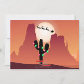 Old West Weihnachts-Fotokarte Einladung (Rückseite)