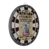 Old West Wollte Poster DEIN FOTO Dartscheibe (Vorderseite Links)