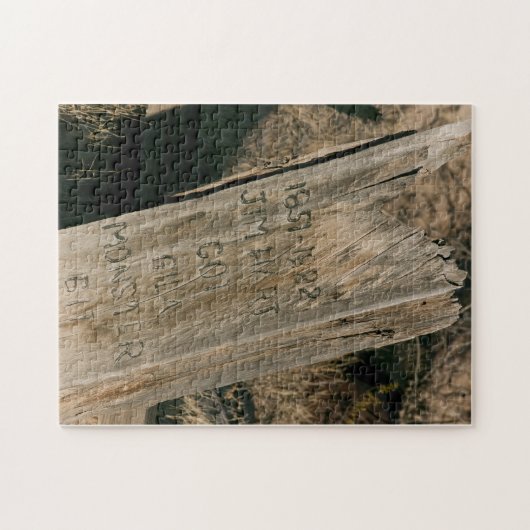 Old Western Grave Marker Puzzle (Horizontal)