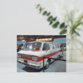 Old White Van Postkarte (Stehend Vorderseite)