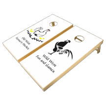 Old Wild West Hen and Rooster Set