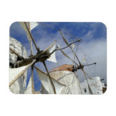 Old Windmills Olympos Karpathos, Griechenland Magnet (Horizontal)