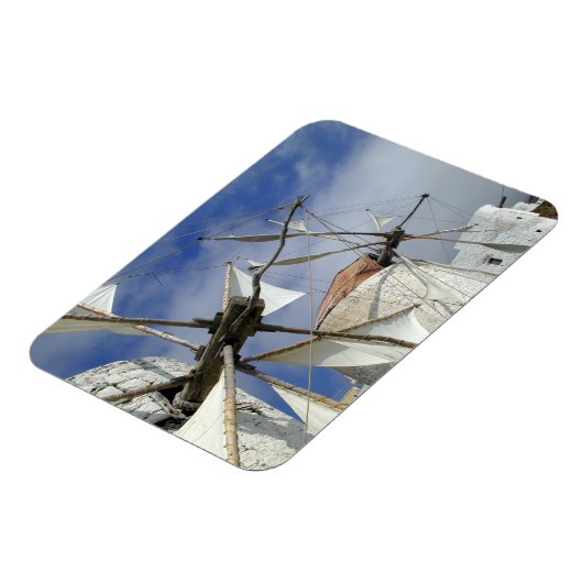 Old Windmills Olympos Karpathos, Griechenland Magnet (Linke Seite)