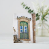Old Window Doors Brasilien Reisen Postkarte (Stehend Vorderseite)