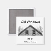 Old Windows Rock Magnet (Vorderseite/Rückseite)