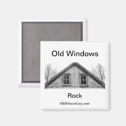 Old Windows Rock Magnet (Vorderseite/Rückseite)