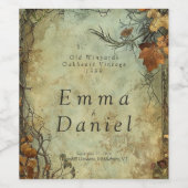 Old Winyards Wedding Weinetikett (Einzelnes Label)