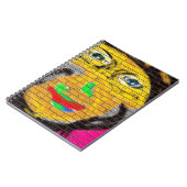 Old Wise Biker Face, Graffiti Art Notizblock (Linke Seite)