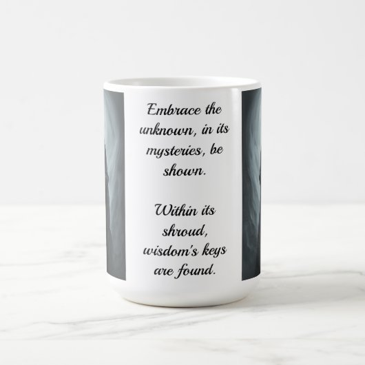 Old Wise Gray Wizard Tasse mit Zitat (Mittel)