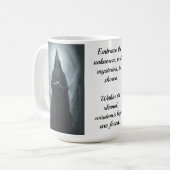 Old Wise Gray Wizard Tasse mit Zitat (Vorderseite Links)