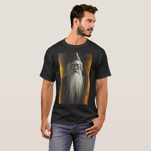 Old Wise Wizard T-Shirt (Vorne ganz)