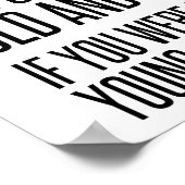 Old Wise Young Crazy Poster (Ecke)