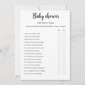 Old Wives Tales Baby Shower Game, Einladung (Vorderseite)