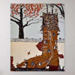 Old Woman that Lived in a Shoe Print Poster