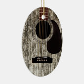 Old Wood Acoustic Gitarre Keramik Ornament (Rechts)