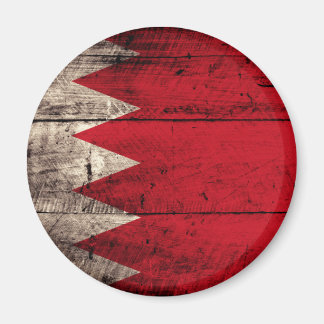 Old Wood Bahrain Flag Magnet