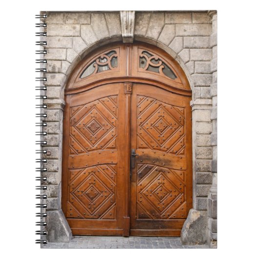 Old Wood Door Notebook Notizblock (Vorderseite)