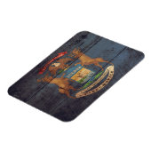 Old Wood Michigan Flag Magnet (Linke Seite)