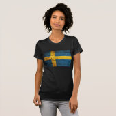 Old Wood Sweden Flag T-Shirt (Vorne ganz)