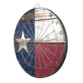 Old Wooden Texas State Flag Dart Board Dartscheibe (Vorderseite rechts)