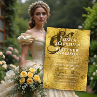 Old World Antique Gold Map Hochzeit