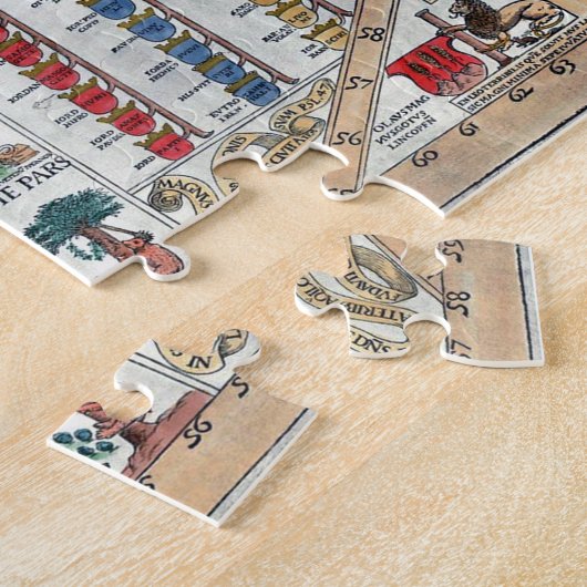 Old World Carta Marina Karte Puzzle (Seite)