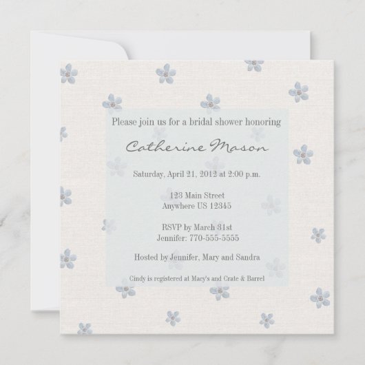 Old World Charm Bridal Dusche Einladung (Vorderseite)