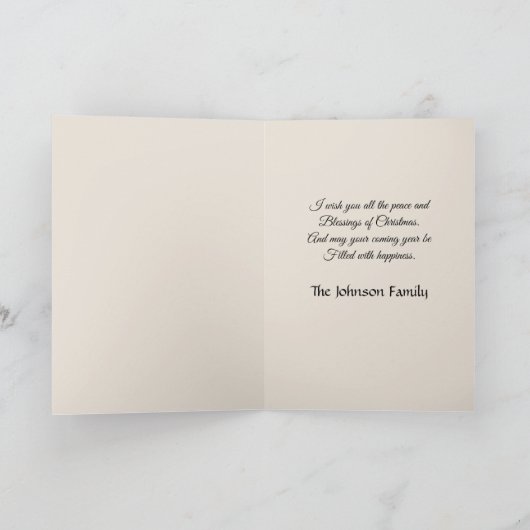 Old World Christmas Christmas 1 Karte (Innenseite)