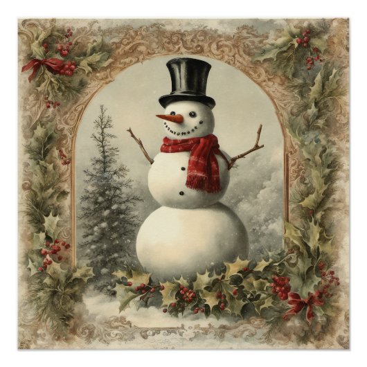 Old World Christmas Snowman Poster (Vorderseite)