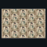 Old World Christmas Snowman Seidenpapier<br><div class="desc">Ein skurriles Vintages Design des Schneemans. Ideal für Weihnachtsgeschenkverpackungen oder für handwerkliche und decoupage Projekte.</div>