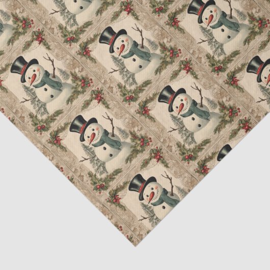 Old World Christmas Snowman Seidenpapier (Ausschnitt)