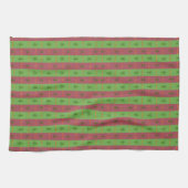 Old World Christmas Tree Muster Evergreen Geschirrtuch (Horizontal)